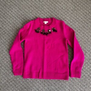 Crewcuts Hot Pink Embellished Sweater